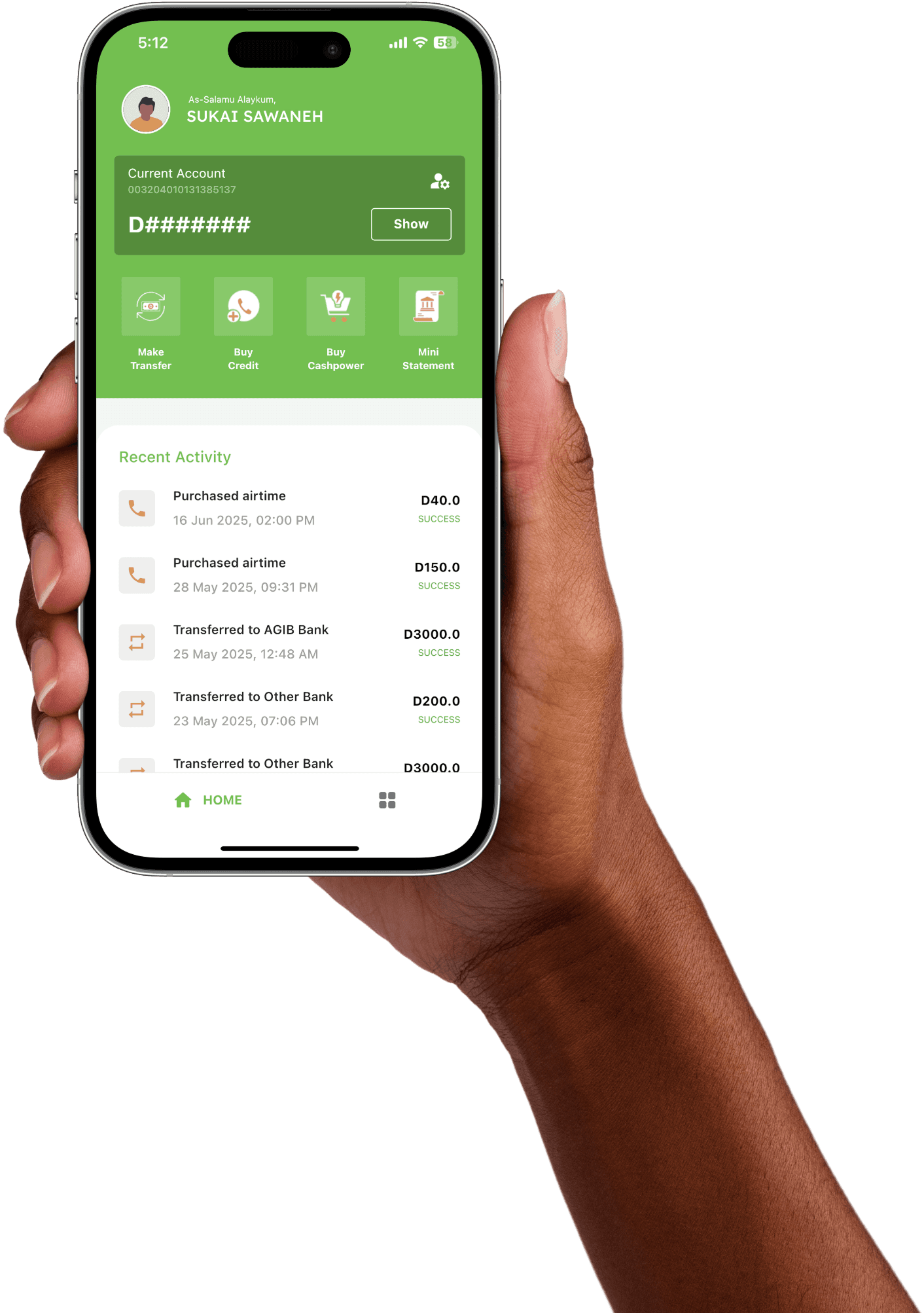 AGIB mobile banking app