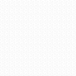 A white background covered with a light gray, interlocking, geometric pattern. The pattern consists of angular shapes resembling arrows or chevrons, repeated uniformly across the entire surface. The design is subtle and symmetrical.